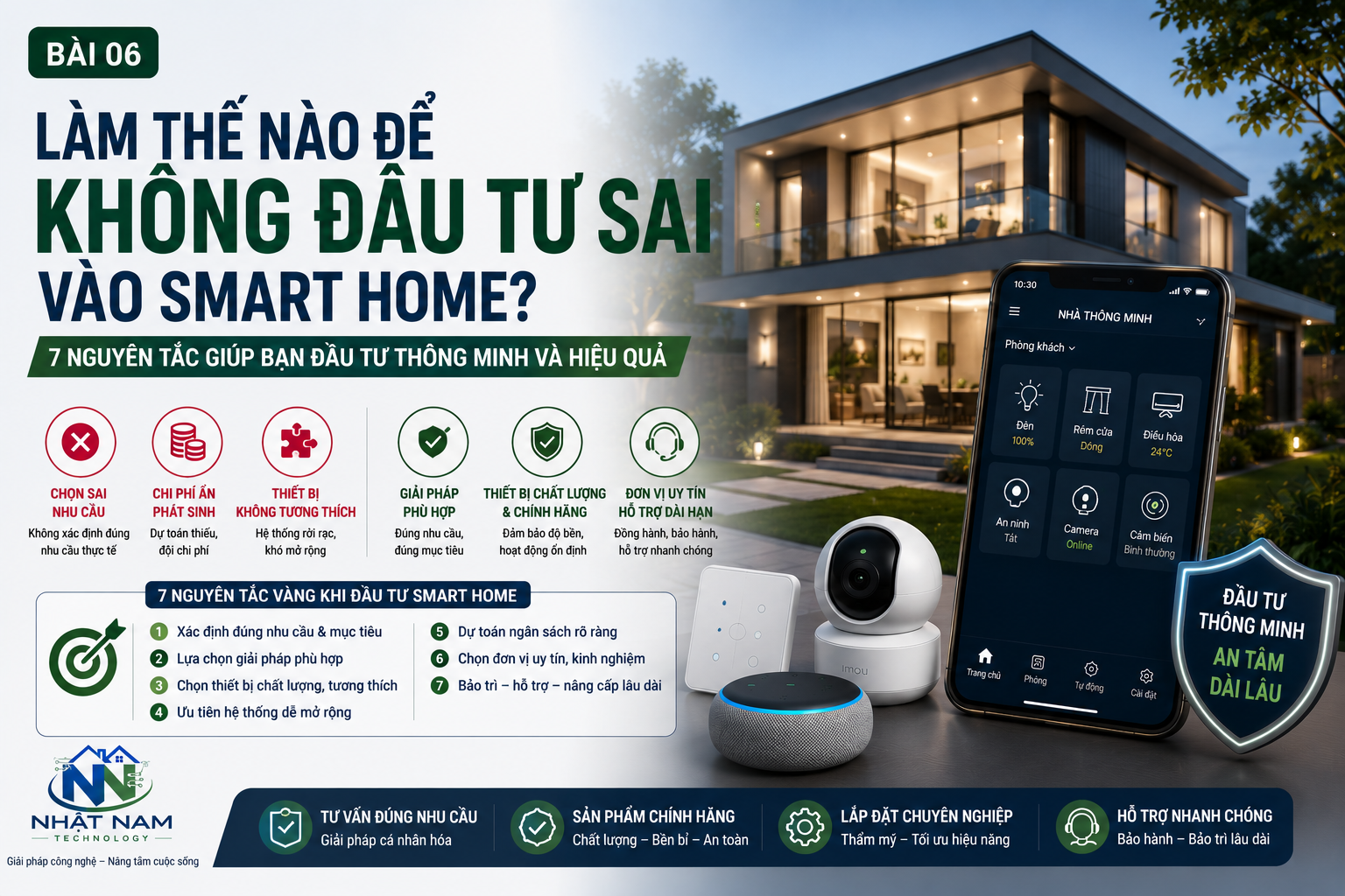 Nguyên tắc lựa chọn Smart Home đúng