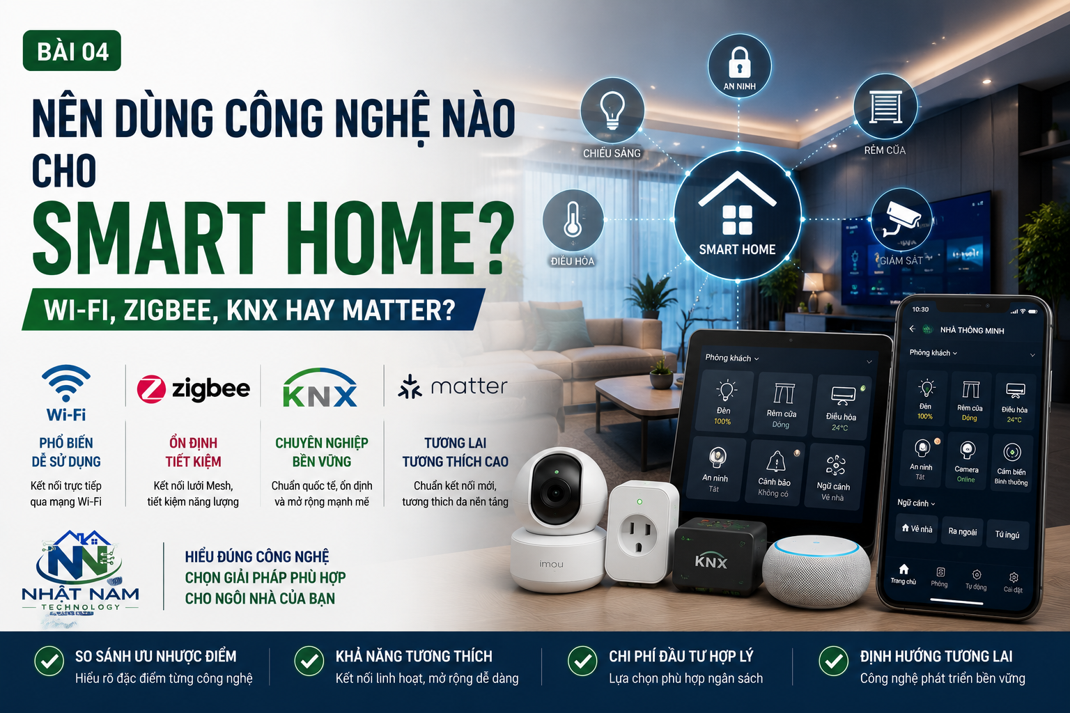 So sánh các chuẩn kết nối Smart Home